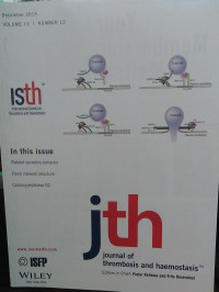 JTH: VOLUME 13 NUMBER 12 DECEMBER 2015 JOURNAL OF THROMBOSIS AND HAEMOSTASIS