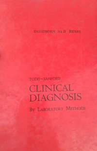 TODD SANFORD : CLINICAL DIAGNOSIS BY LABORATORY