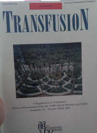 TRANSFUSION :VOL 47 NO 3S SEPTEMBER 2007