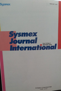 SYSMEX JOURNAL INTERNATIONAL : VOL 13 NO 3 WINTER 2003