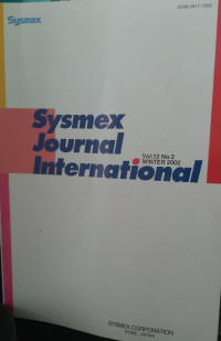 SYSMEX JOURNAL INTERNATIONAL : VOL 12 NO 2 WINTER 2002