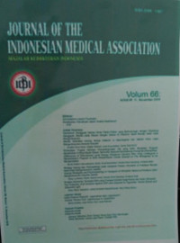 JOURNAL OF THE INDONESIAN MEDICAL ASSOCIATION: VOLUM 66 NOMOR 11 NOVEMBER 2016