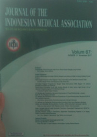 JOURNAL OF THE INDONESIAN MEDICAL ASSOCIATION: VOLUM 67 NOMOR 11 NOVEMBER 2017