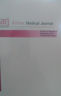 AMJ: ALTHEA MEDICAL JOURNAL VOLUME 4 NUMBER 3 SEPTEMBER 2017