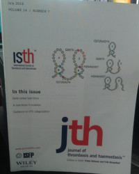 JTH : VOLUME 14 NUMBER 7 JULY 2016 JOURNAL OF THROMBOSIS AND HAEMOSTASIS