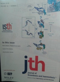 JTH : VOLUME 16 NUMBER 1 JANUARY 2018 JOURNAL OF THROMBOSIS AND HAEMOSTASIS