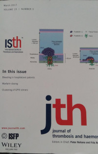 JTH: VOLUME 15 NUMBER 3 MARCH 2017 JOURNAL OF THROMBOSIS AND HAEMOSTASIS