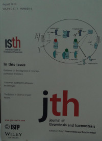 JTH: VOLUME 11 NUMBER 8 AUGUST 2013 JOURNAL OF THROMBOSIS AND HAEMOSTASIS