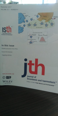 JTH: VOLUME 15 NUMBER 9 SEPTEMBER 2017 JOURNAL OF THROMBOSIS AND HAEMOSTASIS