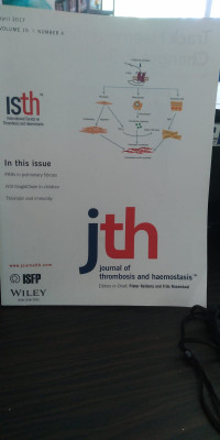 JTH: VOLUME 15 NUMBER 4 APRIL 2017 JOURNAL OF THROMBOSIS AND HAEMOSTASIS