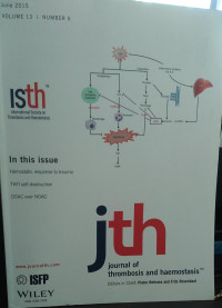 JTH: VOLUME 13 NUMBER 6 JUNE 2015 JOURNAL OF THROMBOSIS AND HAEMOSTASIS