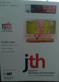 JTH: VOLUME 13 NUMBER 11 NOVEMBER 2015 JOURNAL OF THROMBOSIS AND HAEMOSTASIS