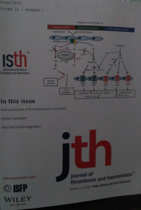 JTH: VOLUME 14 NUMBER 1 JANUARY 2016 JOURNAL OF THROMBOSIS AND HAEMOSTASIS