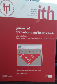 JTH: VOLUME 9 NUMBER 6 JUNE 2011 JOURNAL OF THROMBOSIS AND HAEMOSTASIS