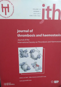 JTH: VOLUME 10 NUMBER 7 JULY 2012 JOURNAL OF THROMBOSIS AND HAEMOSTASIS