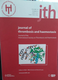 JTH: VOLUME 10 NUMBER 6 JUNE 2012 JOURNAL OF THROMBOSIS AND HAEMOSTASIS