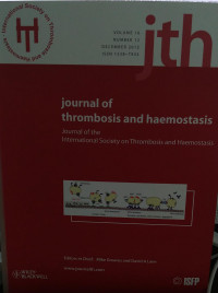 JTH: VOLUME 10 NUMBER 12 DECEMBER 2012 JOURNAL OF THROMBOSIS AND HAEMOSTASIS