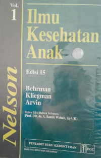 ILMU KESEHATAN ANAK: VOL 1 EDISI 15