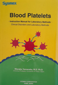 BLOOD PLATELETS : INSTRUCTION MANUAL FOR LABORATORY METHODS