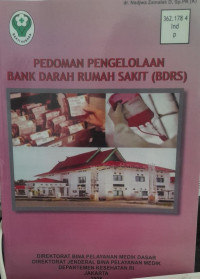 PEDOMAN PENGELOLAAN BANK DARAH RUMAH SAKIT (BDRS)