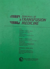 PRINCIPLES OF TRANSFUSION MEDICINE