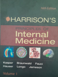 HARRISONS: VOLUME I PRINCIPLES OF INTERNAL MEDICINE 16th edition