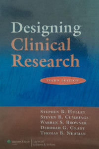 DESIGNING CLINICAL RESEARCH : THIRD EDITION