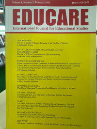 Educare : International Journal for Educational Studies Volume 4 Number 2 February  2012