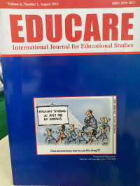 Educare : International Journal for Educational Studies Volume 6, Number 1 August 2013